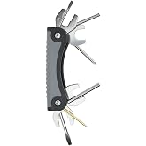 Innovative Scuba Concepts T-2 Scuba Toolpack Multi Tool for Repairing &amp; Adjusting Scuba Diving Regulators (11 Tool Black Gray)