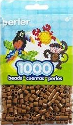 Bulk Buy:Perler Beads 1,000 Count Light Brown (4 Pack)