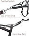 No-Pull Dog Harness - Front and Rear Clip - Reflective - Padded for Walking and Training (Medium, Black)