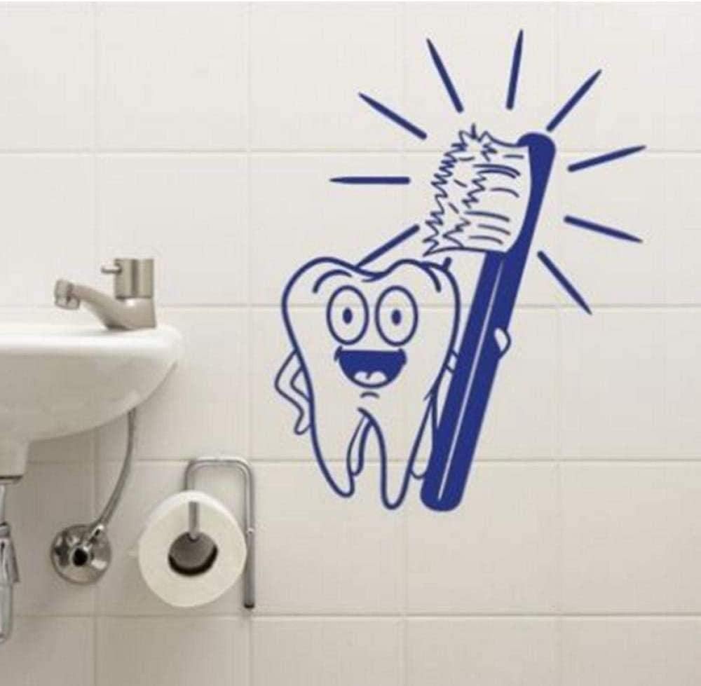 Pegatinas De Pared Mural Diente Abstracto Dentista Clínica Dental Baño
