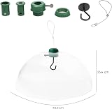 DIVCHI Squirrel Baffle Dome for Bird Feeders Universal Pole Hanging view 7