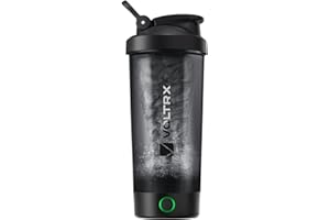 VOLTRX Protein Shaker Bottle, Titanus USB C Rechargeable Electric Protein Shake Mixer, Shaker Cups for Protein Shakes and Mea