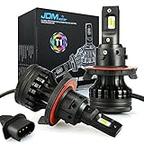 JDM ASTAR Newest Version T1 10000 Lumens Extremely Bright High Power H13 9008 All-in-One LED Headlight Bulbs Conversion Kit, Xenon White