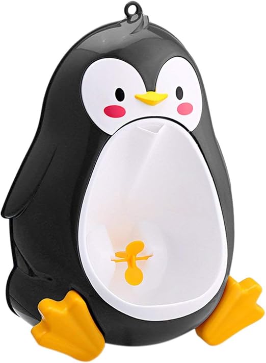Heaviesk Pinguino Lindo De Dibujos Animados Orinal Inodoro Inodoro De Pie Orinal Bano Ninos Entrenador De Orina Para Ninos De 8 Meses A 6 Anos Amazon Es Hogar