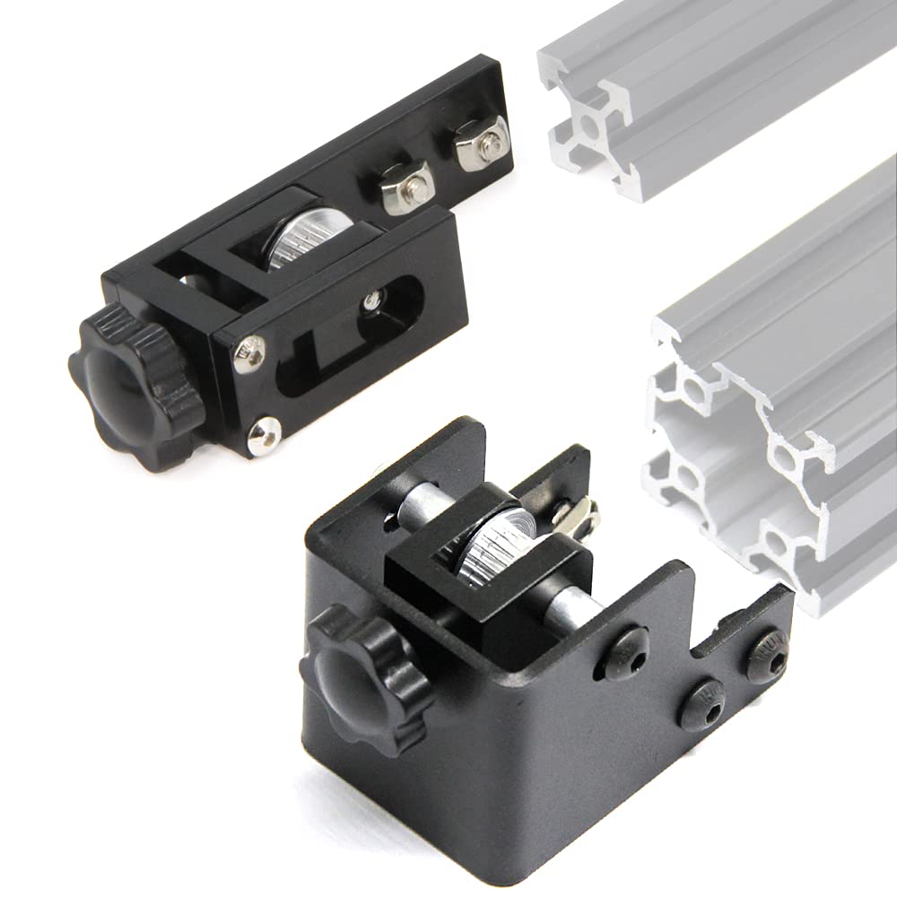 Zeberoxyz Upgrade 2020 Profile X-axis+4040 Double Slot Profile Y-axis Synchronous Belt Stretch Straighten Tensioner for Ender-3 Pro/Ender3 V2/CR-20 Pro 3D Printer Parts (X2020+Y4040)