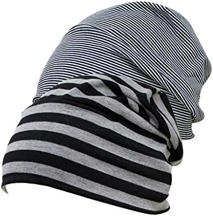 Firsthats Women's 2 Pack Shading Soft Comfy Sleep and Chemo Cap, Hat Liner