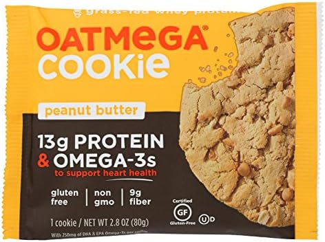 OATMEGA BAR, COOKIE, PEANUT BUTTER - Pack of 12