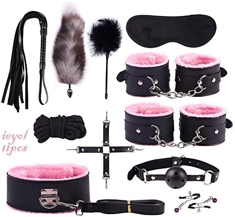 ieyol Pink Men Women Massage Tools B=D=S=M 11 in 1 Suit Strong Figure
