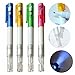 Dealzip Inc® Secret Message Invisible Ink Pen with UV Light-4 Pack