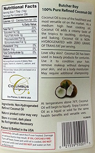 Butcher Boy 76 Degree Coconut Oil 1 Gallon