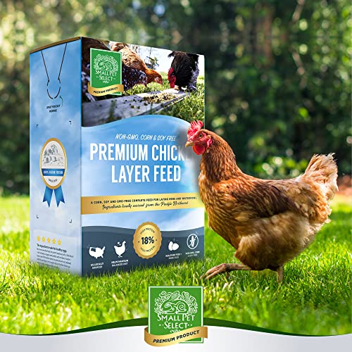 Small Pet Select Chicken Layer Feed, NonGMO, Corn Free, Soy Free, 18