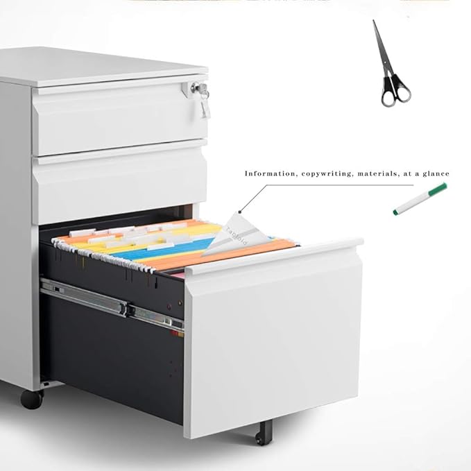 Amazon Com Z File Storage Cabinets Vertical Office Bookcase Lock File Cabinet 3 Layer Drawer Mobile Metal Filing Cabinet Office Lock Storage Cabinet Metal File Cabinet Finisher No Assembly Use Home Office Office