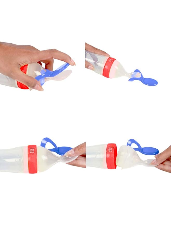 mee mee feeding bottle with spoon