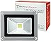 Techno Earth F10K 90-240V 120-Degree Beam Angle Landscape Outdoor Waterproof 10W LED Flood Light Lamp, Cool White