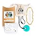 Baltic Amber Teething Necklace Gift Set + FREE Silicone Teething Pendant ($15 Value) Handcrafted, 100% USA Lab-Tested Authentic Amber - Natural Teething Pain Relief (Unisex - Honey - 12.5 Inches)