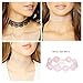 Tpocean 12 Pieces Choker Necklaces Set Tattoo Lace Necklace Colorful Choker