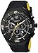 Technomarine Men's 'Manta' Quartz Stainless Steel and Silicone Casual Watch, Color:Black (Model: TM-215069)