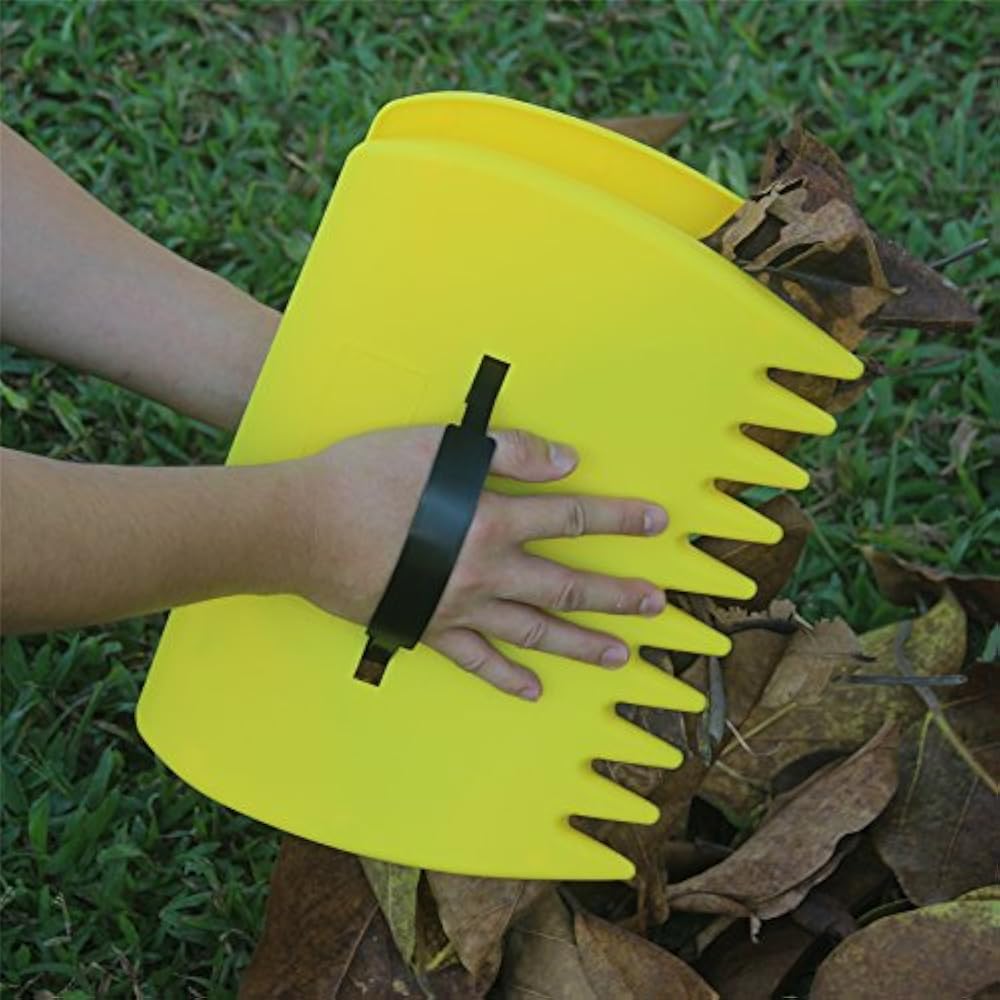 WARKHOME Leaf Scoops Yard Rake Grass Removal Plastic Collector Leaves