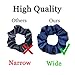 WATINC 60Pcs Colorful Velvet Hair Scrunchies Set Elastic Hair Bobbles for Ponytail Holder Strong Hold Hair Accessories Ropes Scrunchie for Women Solid Color Traceless Hair Bands