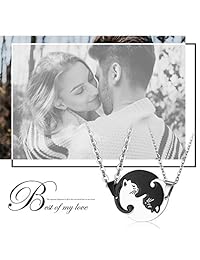 Oidea - Colgante de acero inoxidable con diseño de gato de sus hermanas Yin Yang, con bolsa de regalo