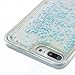 DAMONDY iPhone 8 Plus Case,iPhone 7 Plus, 3D Cute Bling Liquid Glitter Floating Quicksand Diamond Water Flowing Ultra Clear Soft TPU Case for iPhone 8 Plus 2017/7 Plus 2016-sliver Blue Star