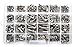 StainlessTown Stainless Steel Master Hex Head Bolt Assortment 18-8 with Free Size Gauge