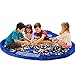 Lexitek Children Play Mat Foldable baby Toy Storage Bag Kids Rug Child Toy Organizer for Lego 60 inch Blue
