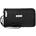 Baggallini Double Zip Wristlet, Black/S