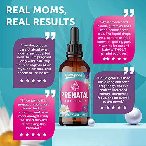 Prenatal Vitamins with Folic Acid DHA Free Liquid Prenatal Vitamin