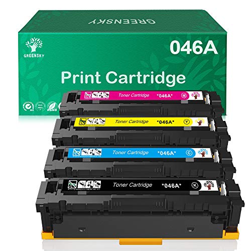 GREENSKY Compatible Toner Cartridge Replacment for Canon 046A 046H CRG 046 046H for Canon Color ImageCLASS MF735Cdw LBP654Cdw MF731Cdw MF733Cdw Laser Printer