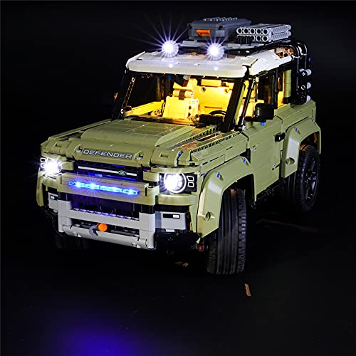 Photo 1 of GEAMENT LED Light Kit for Technic Land Rover Defender - Compatible with Lego 42110 Building Model (Model Set Not Included)