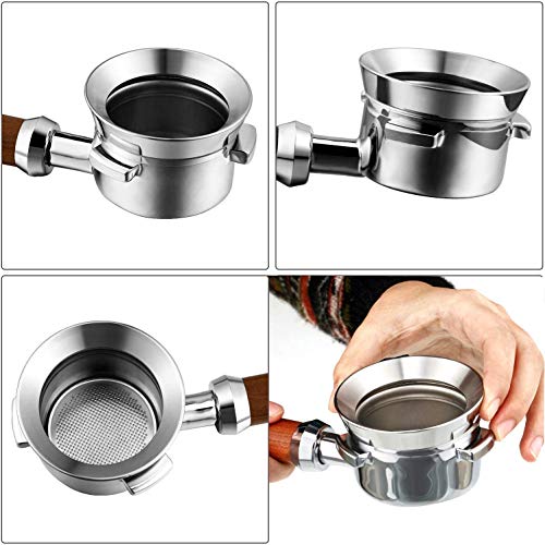 Espresso Dosing Funnel,54mm Stainless Steel Coffee Dosing Ring