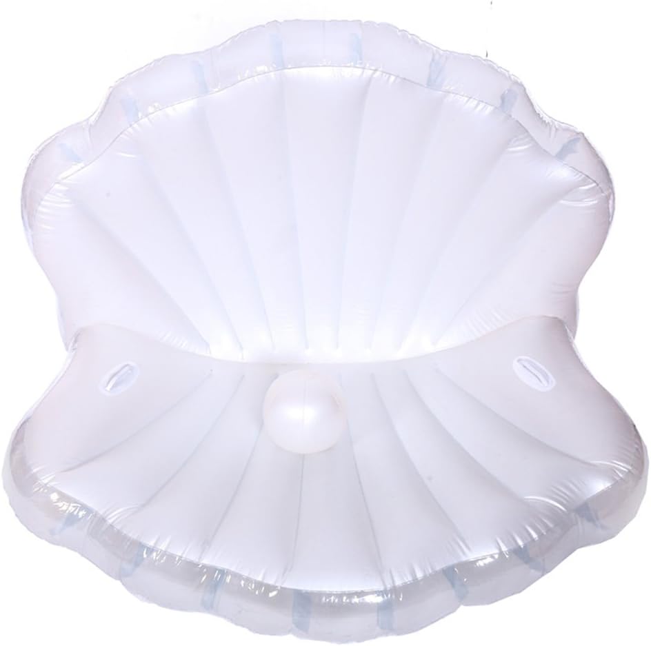 Pool Float High-quality Pool Floating Toy Big Shell Water Inflatable Mounts Floating Row, Swimming Inflatable Toy Adult & Child Floating Bed Water Recreation Chair KKY-ENTER