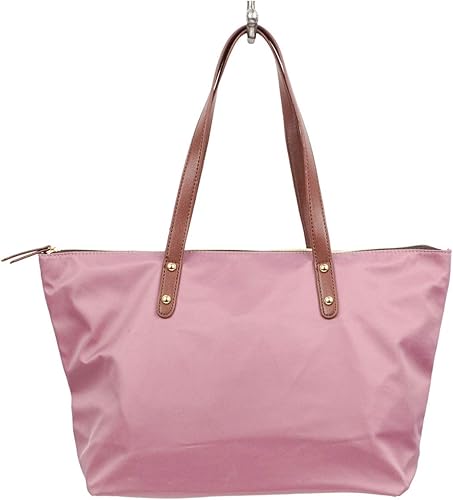 Amazon Co Jp パリュール Parure Paoli 軽量 トートバッグ レディース 大容量 ナイロン 通勤 無地 シンプル モーヴピンク シューズ バッグ