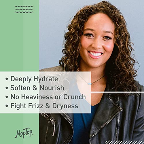 MopTop Curly Hair Custard Gel for Fine, Thick, Wavy, Curly & Kinky