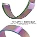 Lamshaw Magnetic Milanese Loop Stainless Steel Magnet Closure Lock Band for Fossil Q Wander Smartwatch Strap (Milanese_Color)