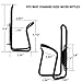 Water Bottle Cages, Vera Bright Bicycle Bike Lightweight Alloy Water Bottle Holder Cages Brackets (2 Pack)