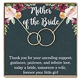 Mother of the Bride Gift Necklace: Wedding Gift, Bridal Party, Rehearsal Dinner, Woman of My Dreams, Parent of Bride