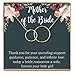 Mother of The Bride Gift Necklace: Wedding Gift, Bridal Party, Rehearsal Dinner, Woman of My Dreams, Parent of Bride