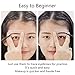 HaloVa Eyebrow Stencil Kit, Reusable Environmental-friendly Popular Eyebrow Drawing Guide Card, Makeup Tools for Eyebrows Powdering, 1 Set of 8 Styles