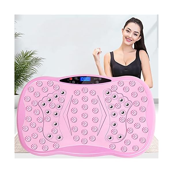 Vibration-Exercise-Machine-Vibration-Plate-Machine-With-Bluetooth-Speaker-5-Program-Modes-Vibrating-Home-Power-Plate-Fitness-Trainer-For-Weight-Loss-Body-ToColorPink-4D-Vibration-Plate-Mach Vibration Exercise Machine, Vibration Plate Machine With Bluetooth Speaker, 5 Program Modes, Vibrating Home Power Plate Fitness Trainer For Weight Loss & Body To(Color:Pink 4D Vibration Plate Mach
