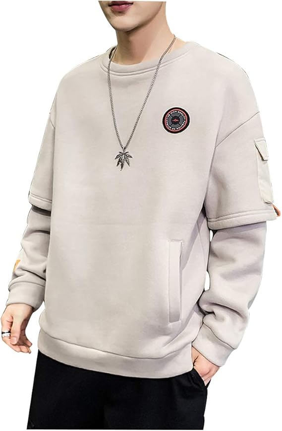 Amazon Tシャツ スウェット カットソー スエット メンズ カジュアル おしゃれ ストリート プリント 薄手 防風 春 秋 Kudaco Tシャツ カットソー 通販