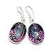 Shimmering Lights Sterling Silver Mystic Topaz Dangle Earrings