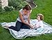 JJ Cole Outdoor Blanket,Gray/Green, 5' x 5'