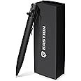 BASTION® Luxury Bolt Action Pen, Durable Professional Ballpoint Pen with Fine Tip, EDC Pen Ink Refillable Pen - Titanium Black