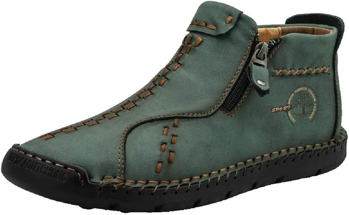 Enjerr Orthopädische Herrenschuhe - Echtleder Mit Fußgewölbe-Stütze