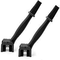 Chain Washer Cleaner, 2 PCS Black Motorcycle Bike Brushs, Bicycle Accessory Maintenance Cleaner Tool Brush Kit