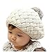niceeshop(TM) Baby Infant Boy Girl Knit Crochet Rib Pom Pom Warm Beanie /Hat /Cap - Creamy-white