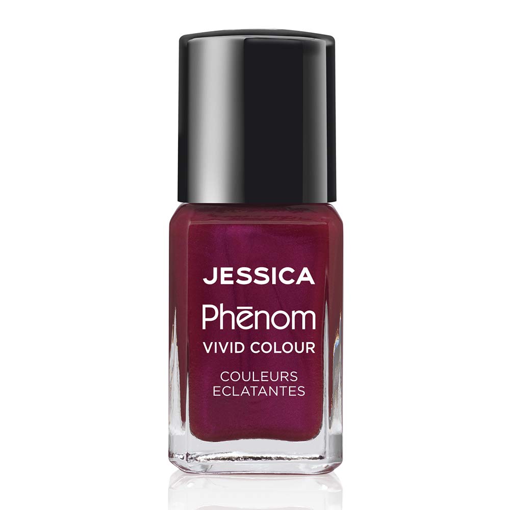 JESSICA | Phenom Vivid Colour Nail Polish | Long-lasting Gel-like Nail Polish without UV Lights coming in vivid & pigmented colours | The Royals | 14 ml