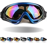 Tactical Windproof Cycling Googles Uv400 Motorcycle Ski Snowboard Goggles Eyewear Sports Protective Safety Glasses with Extra Long Adjustable Strap